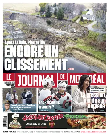 Le Journal de Montreal - 2 Nov 2022