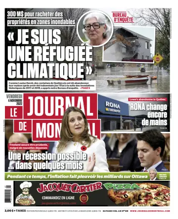 Le Journal de Montreal - 4 Nov 2022