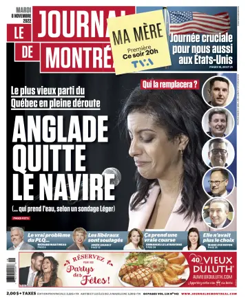 Le Journal de Montreal - 8 Nov 2022
