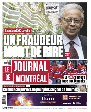 Le Journal de Montreal - 10 Nov 2022