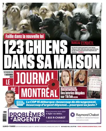Le Journal de Montreal - 11 Nov 2022