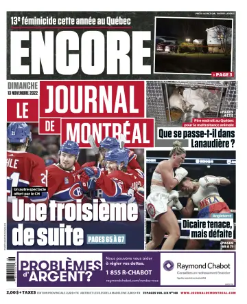 Le Journal de Montreal - 13 Nov 2022