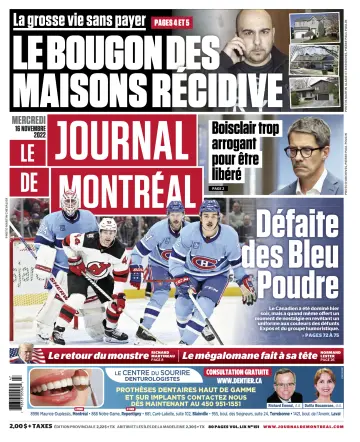 Le Journal de Montreal - 16 Nov 2022