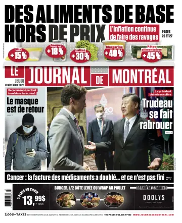 Le Journal de Montreal - 17 Nov 2022