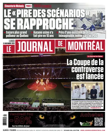 Le Journal de Montreal - 21 Nov 2022