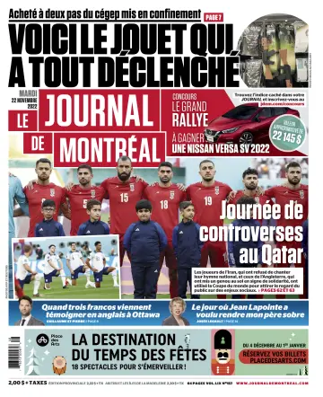 Le Journal de Montreal - 22 Nov 2022
