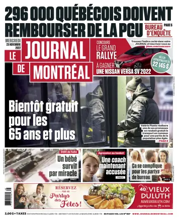Le Journal de Montreal - 23 Nov 2022