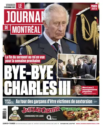 Le Journal de Montreal - 2 Dec 2022