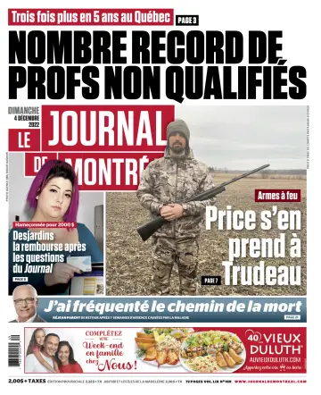 Le Journal de Montreal - 4 Dec 2022