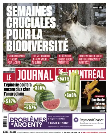 Le Journal de Montreal - 5 Dec 2022