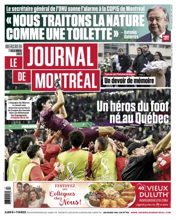 Le Journal de Montreal - 7 Dec 2022