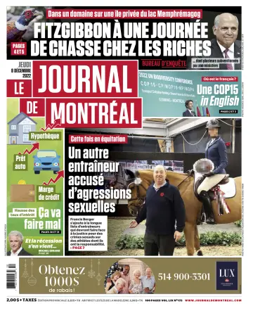 Le Journal de Montreal - 8 Dec 2022