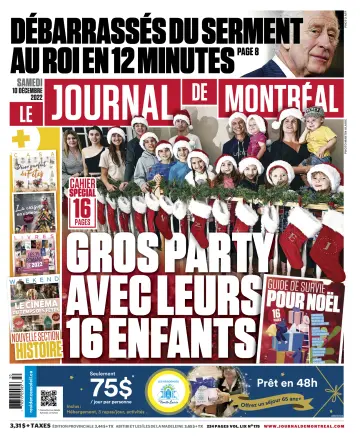 Le Journal de Montreal - 10 Dec 2022