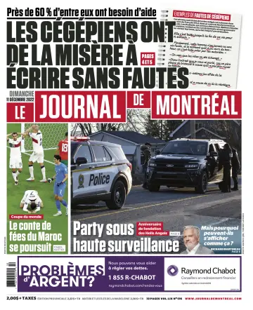 Le Journal de Montreal - 11 Dec 2022
