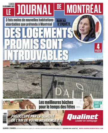 Le Journal de Montreal - 12 Dec 2022