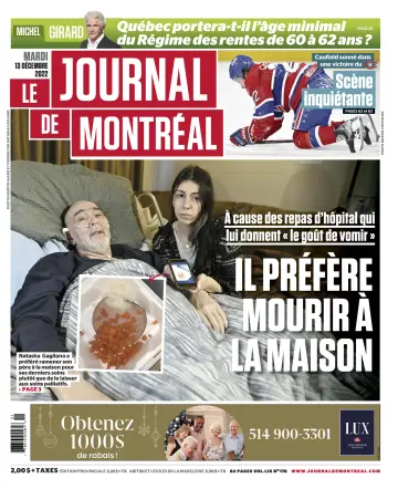 Le Journal de Montreal - 13 Dec 2022