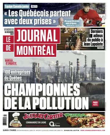 Le Journal de Montreal - 16 Dec 2022