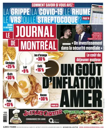 Le Journal de Montreal - 22 Dec 2022