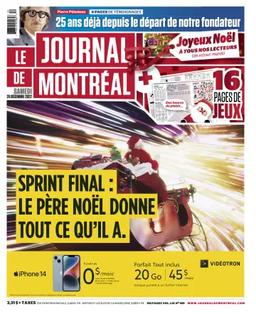Le Journal de Montreal - 24 Dec 2022