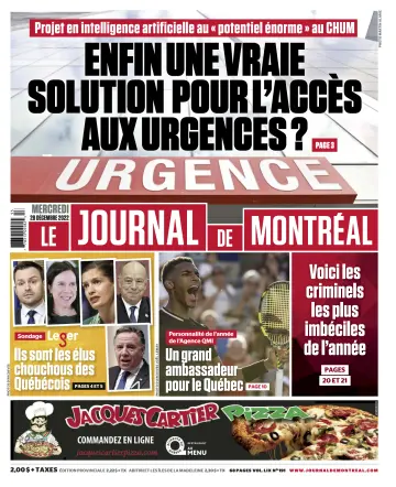 Le Journal de Montreal - 28 Dec 2022