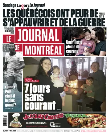 Le Journal de Montreal - 30 Dec 2022