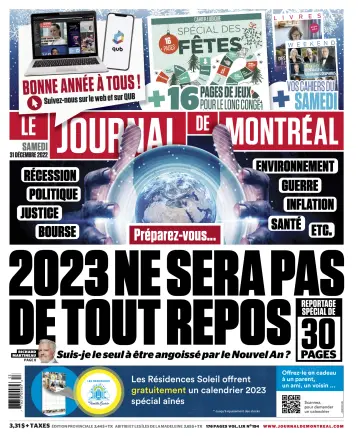 Le Journal de Montreal - 31 Dec 2022