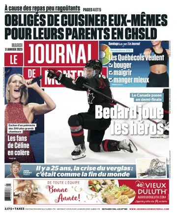 Le Journal de Montreal - 3 Jan 2023