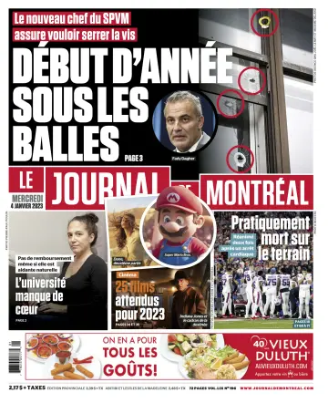 Le Journal de Montreal - 4 Jan 2023