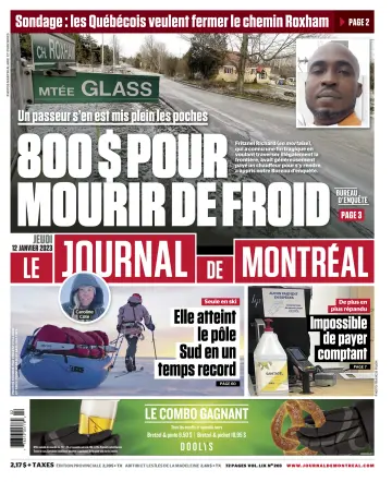 Le Journal de Montreal - 12 Jan 2023