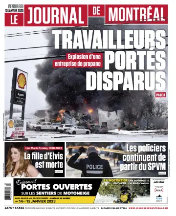 Le Journal de Montreal - 13 Jan 2023