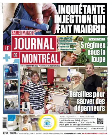 Le Journal de Montreal - 14 Jan 2023