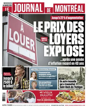Le Journal de Montreal - 18 Jan 2023