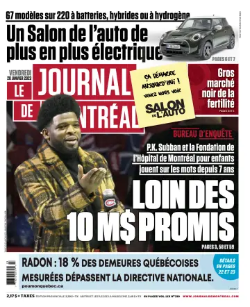 Le Journal de Montreal - 20 Jan 2023