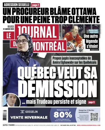 Le Journal de Montreal - 31 Jan 2023