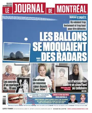 Le Journal de Montreal - 14 Feb 2023