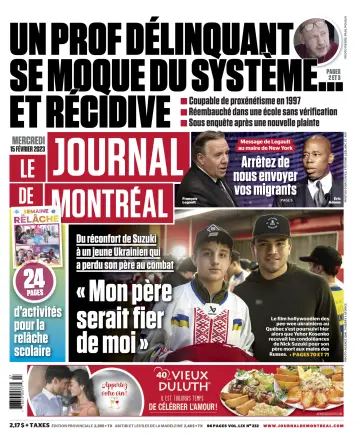 Le Journal de Montreal - 15 Feb 2023