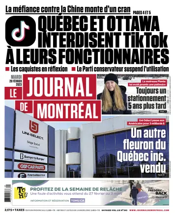 Le Journal de Montreal - 28 Feb 2023