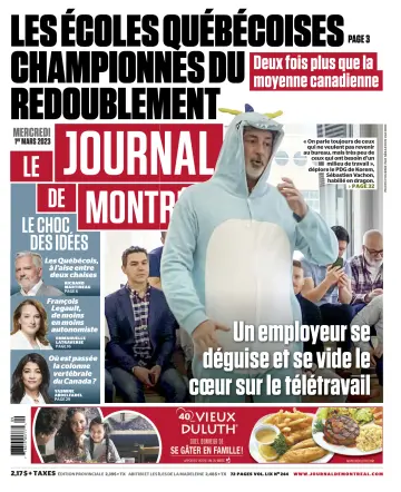 Le Journal de Montreal - 1 Mar 2023