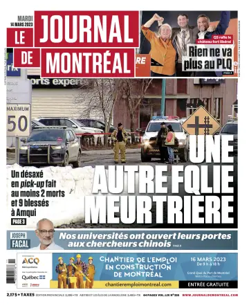 Le Journal de Montreal - 14 Mar 2023