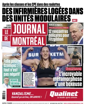 Le Journal de Montreal - 3 Apr 2023