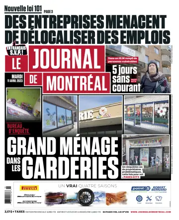 Le Journal de Montreal - 11 Apr 2023