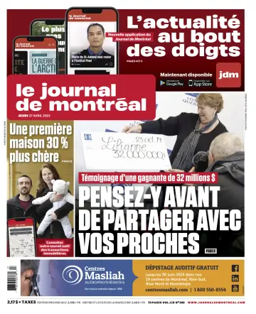 Le Journal de Montreal - 27 Apr 2023