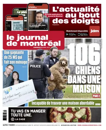 Le Journal de Montreal - 28 Apr 2023