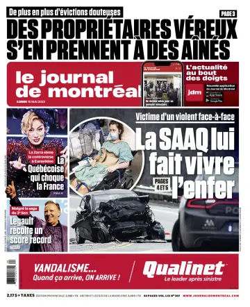 Le Journal de Montreal - 15 May 2023