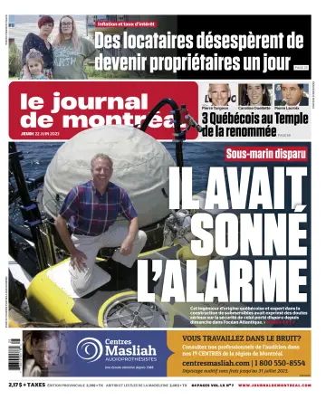 Le Journal de Montreal - 22 Jun 2023