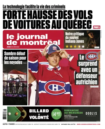 Le Journal de Montreal - 29 Jun 2023
