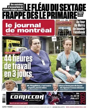 Le Journal de Montreal - 11 Jul 2023