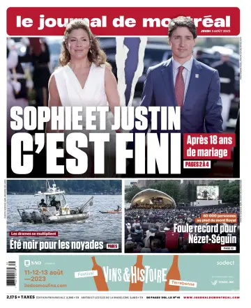 Le Journal de Montreal - 3 Aug 2023