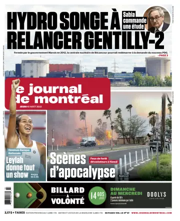 Le Journal de Montreal - 10 Aug 2023