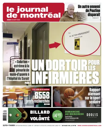 Le Journal de Montreal - 24 Aug 2023